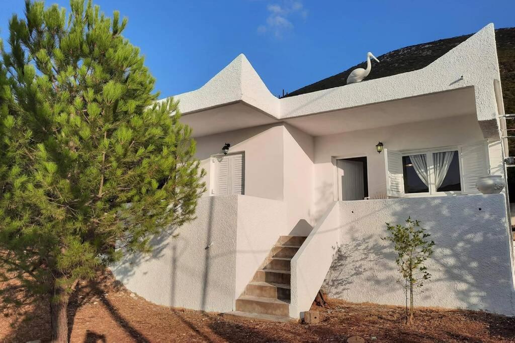 White Villa In Olive Trees And Seaview To Panagia Almiropotamos Luaran gambar