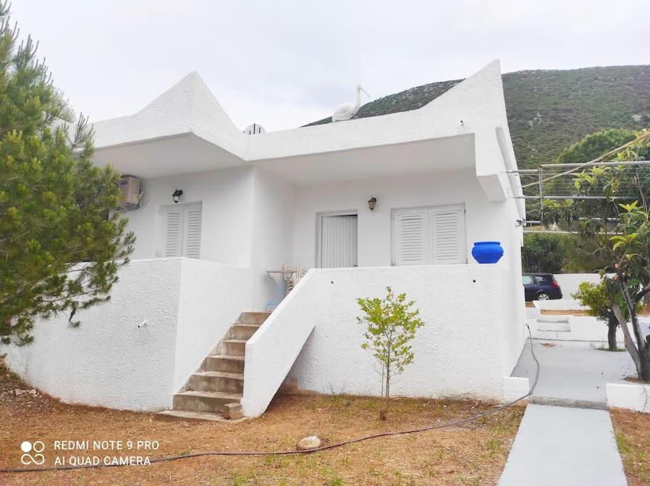 White Villa In Olive Trees And Seaview To Panagia Almiropotamos Luaran gambar