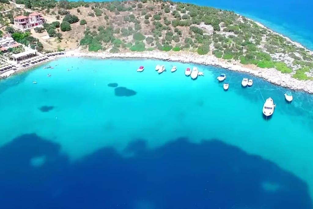 White Villa In Olive Trees And Seaview To Panagia Almiropotamos Luaran gambar