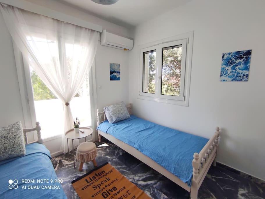 White Villa In Olive Trees And Seaview To Panagia Almiropotamos Luaran gambar