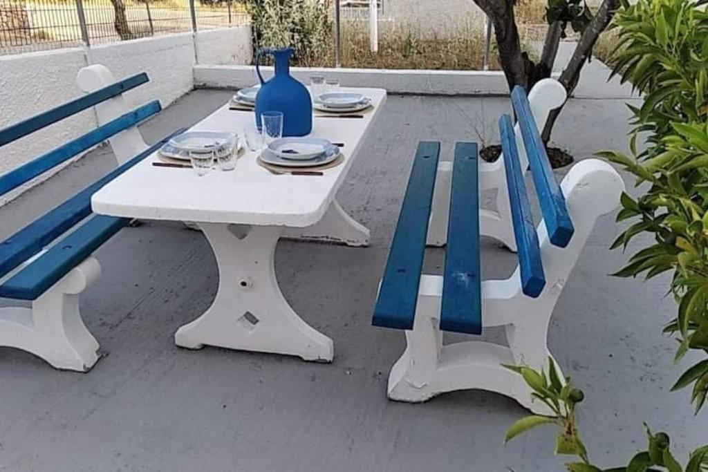 White Villa In Olive Trees And Seaview To Panagia Almiropotamos Luaran gambar