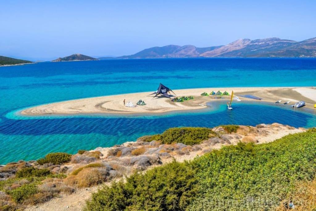 White Villa In Olive Trees And Seaview To Panagia Almiropotamos Luaran gambar
