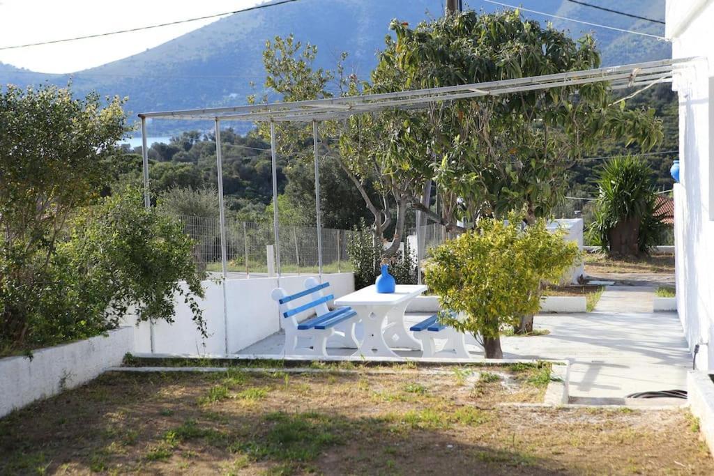 White Villa In Olive Trees And Seaview To Panagia Almiropotamos Luaran gambar