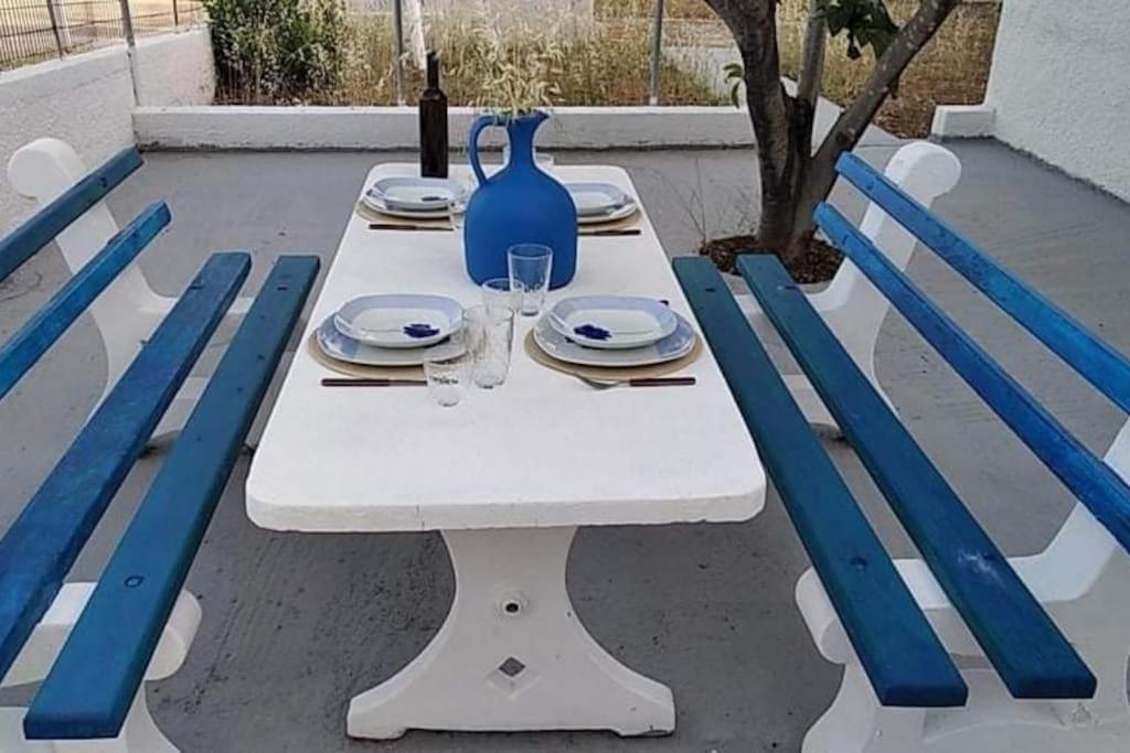 White Villa In Olive Trees And Seaview To Panagia Almiropotamos Luaran gambar