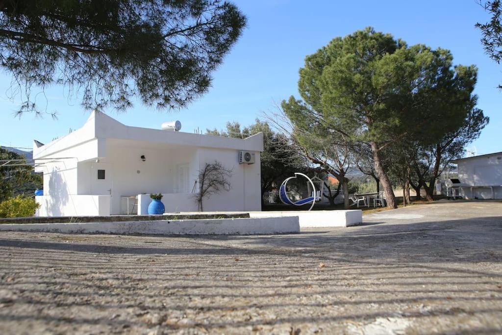 White Villa In Olive Trees And Seaview To Panagia Almiropotamos Luaran gambar