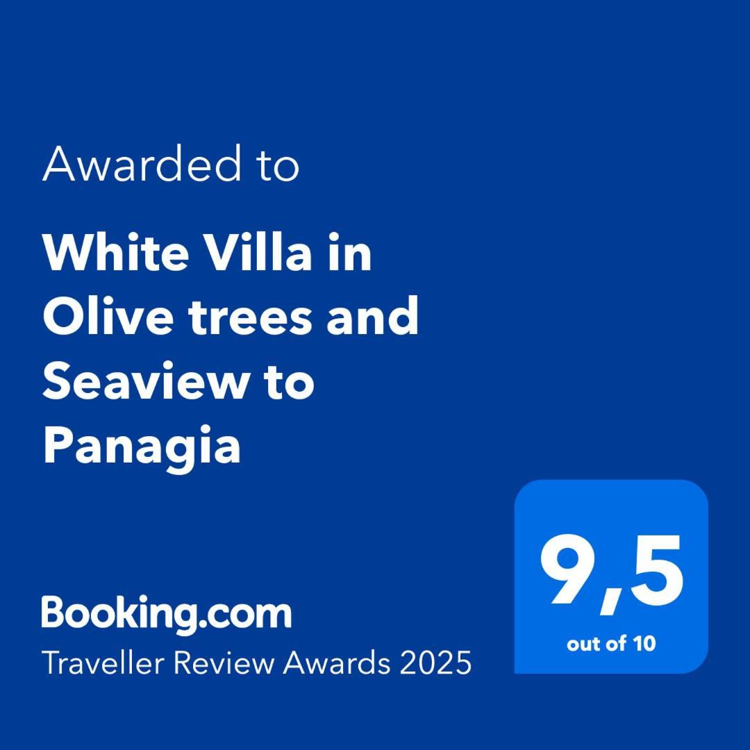 White Villa In Olive Trees And Seaview To Panagia Almiropotamos Luaran gambar
